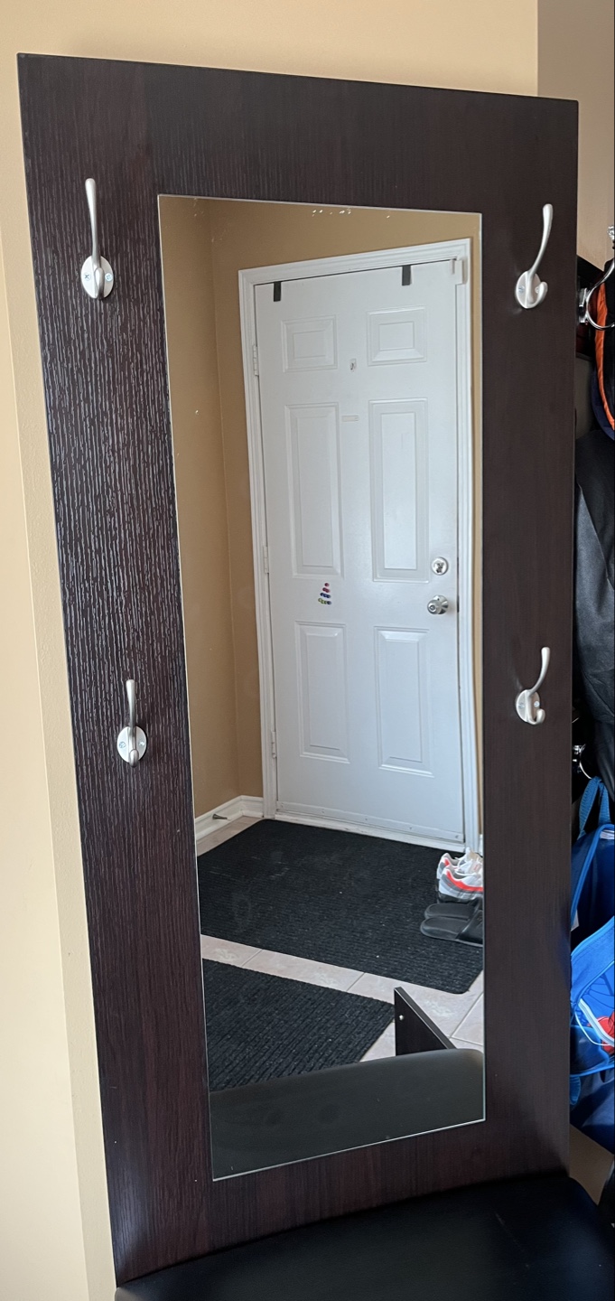 Hall Tree with Mirror and Shoe Storage - photo 2