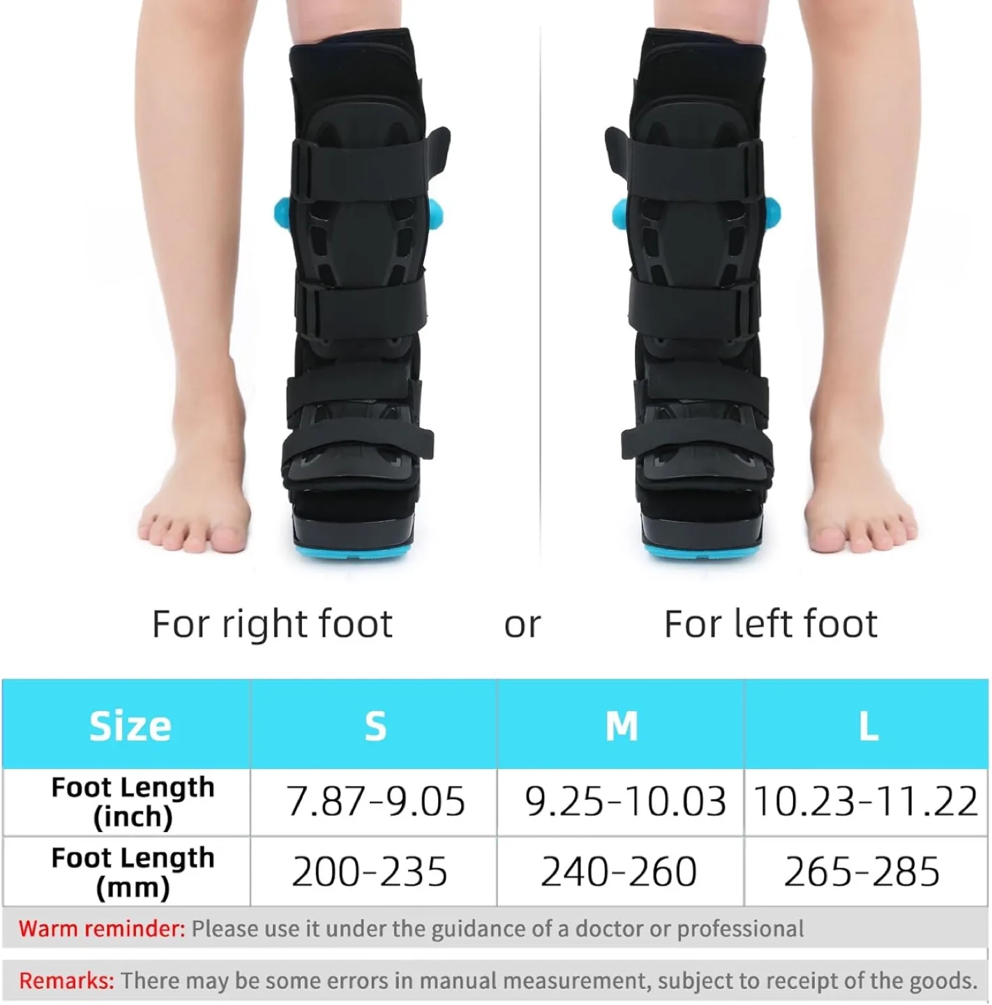 NEW - Adjustable Pneumatic Boot - Fracture- with Air Pump image indicator(3)