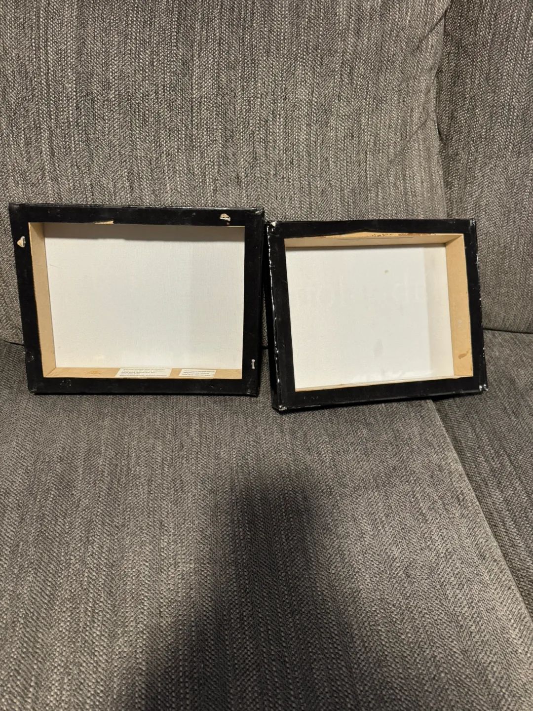 Set of 2 Black Frame canvas wall decor image indicator(2)