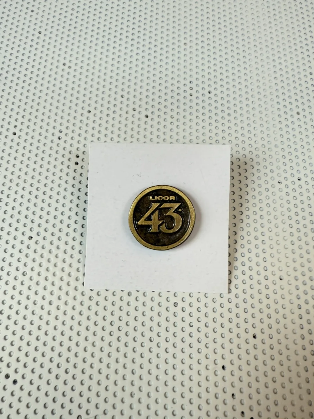 Licor 43 Brass Collector’s Pin thumbnail