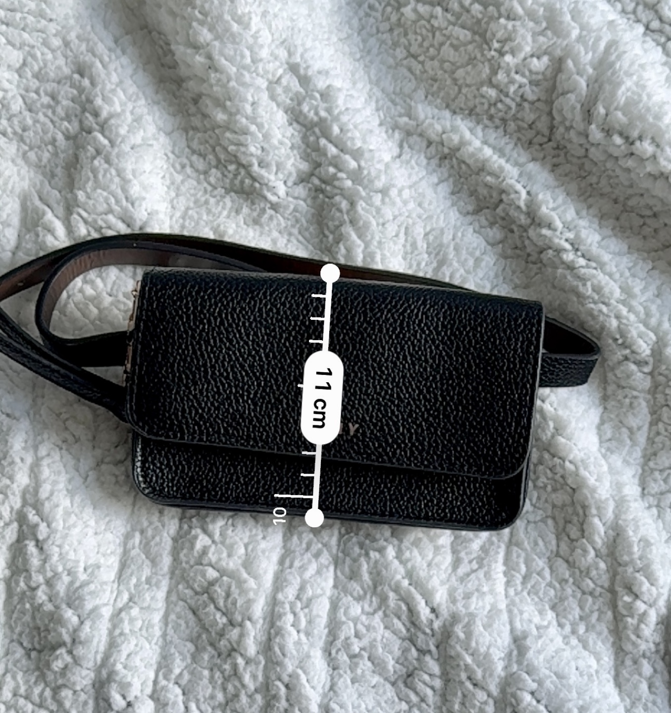 🆕 DKNY Black Pebbled Leather Belt Bag - photo 5