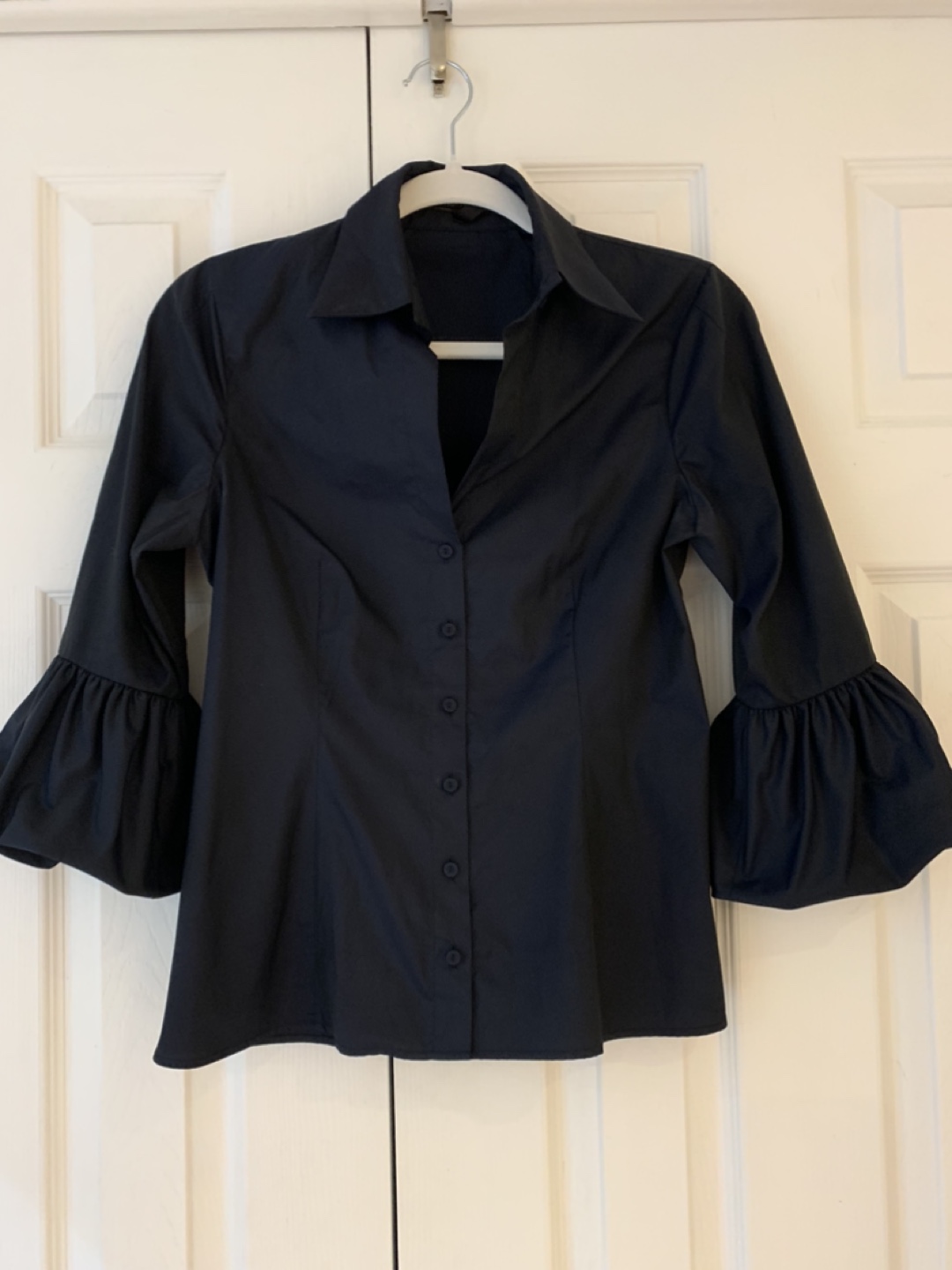 Blue Bell Sleeve Blouse