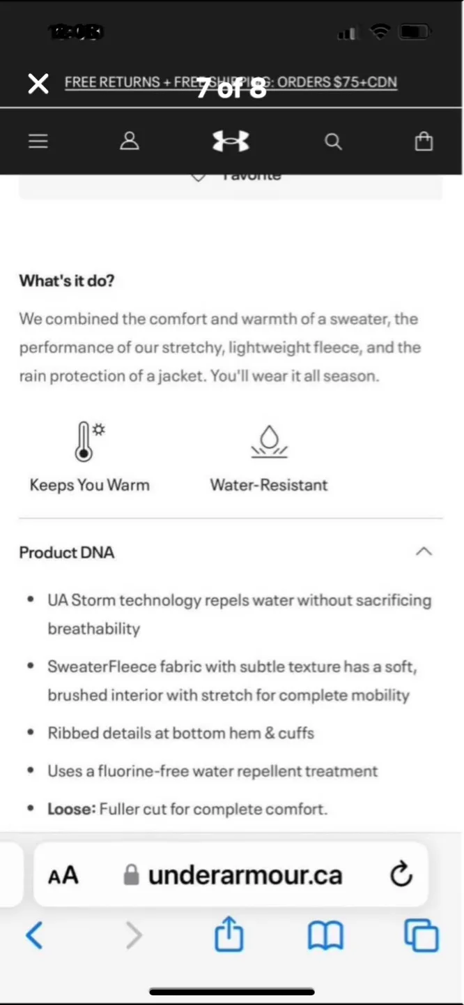 New XL Men's Under Armour UA Storm Sweaterfleece 1/4 Zip image indicator(7)