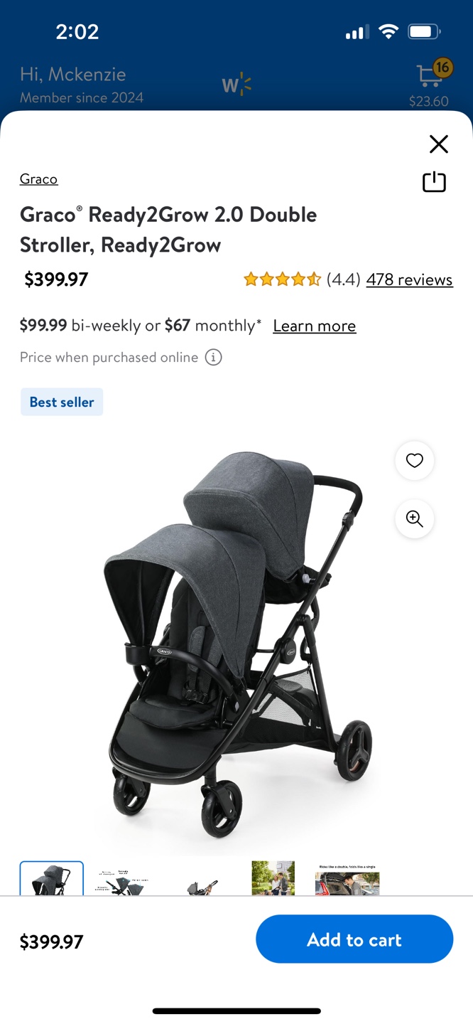 Graco Ready2Grow 2.0 Double Stroller - photo 5