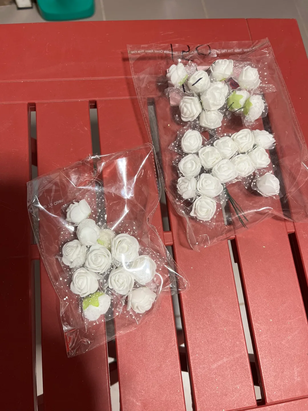 Bulk Artificial Flowers - White Roses for weddings image indicator(3)