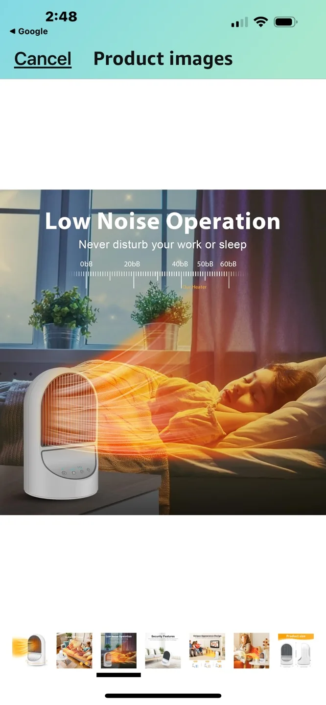 Portable Oscillating Electric Heater with Auto Shut-off Timer image indicator(3)