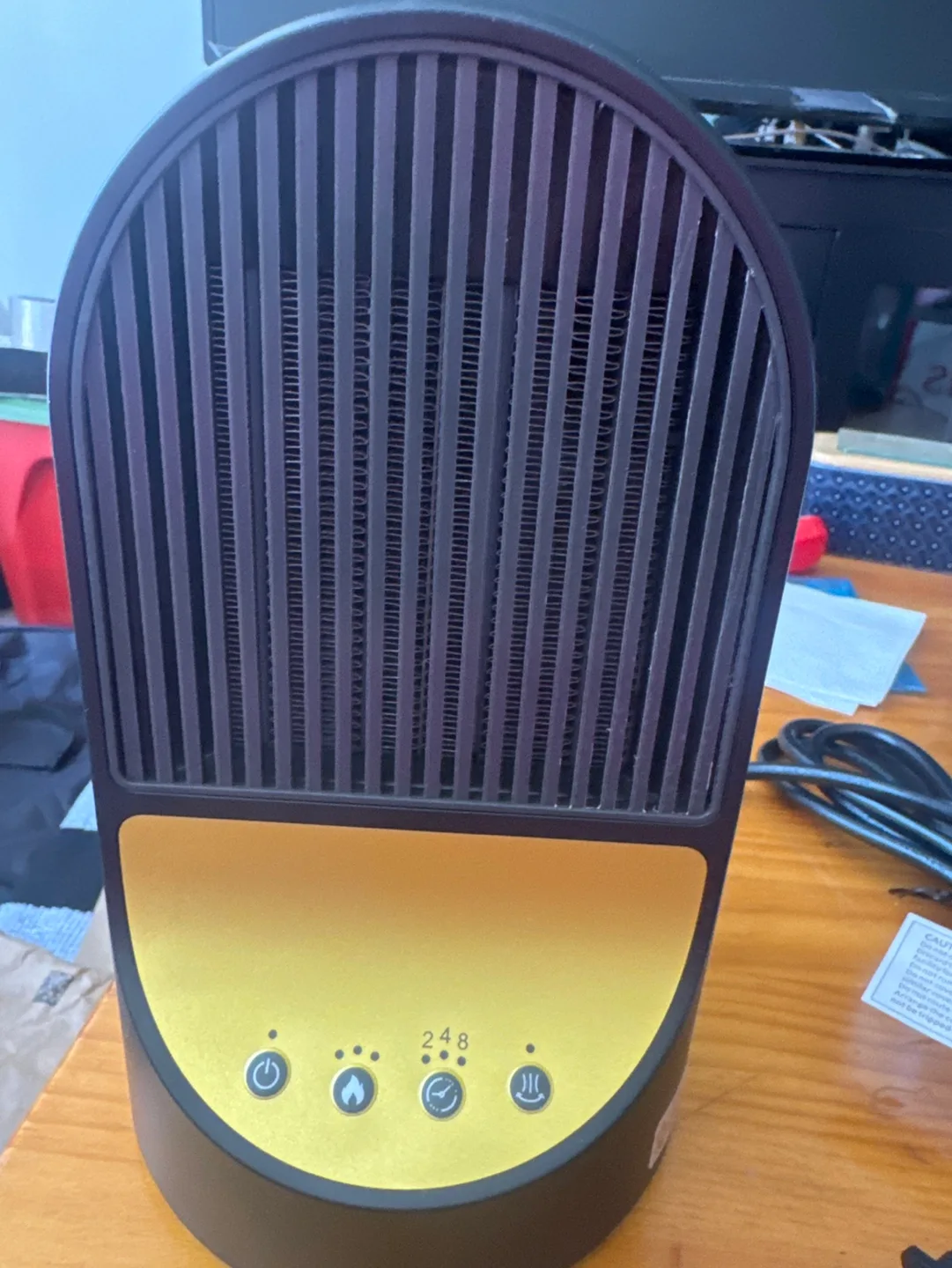 Portable Oscillating Electric Heater with Auto Shut-off Timer image indicator(10)