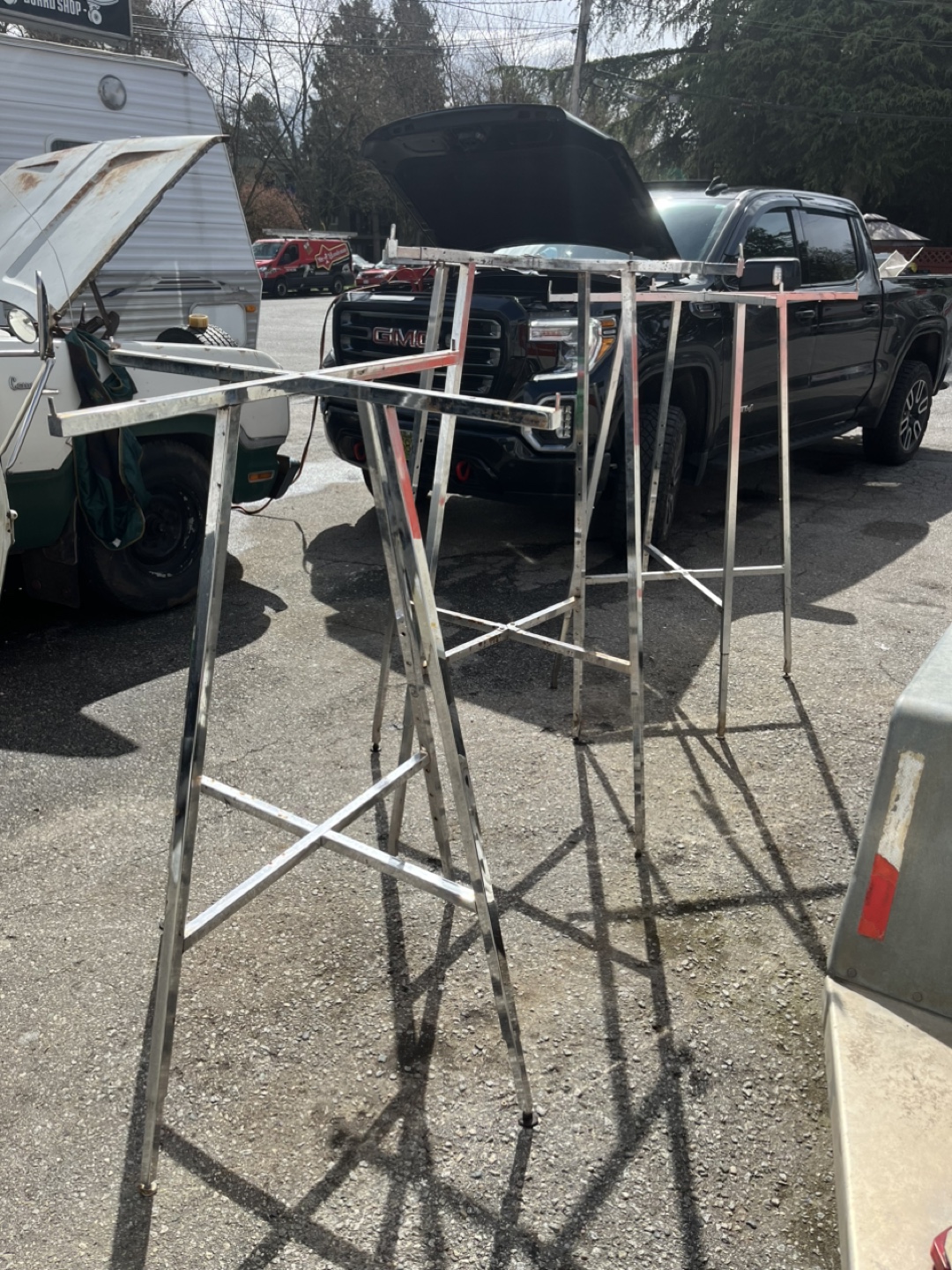 Metal A-Frame Display Stands - Set of Four