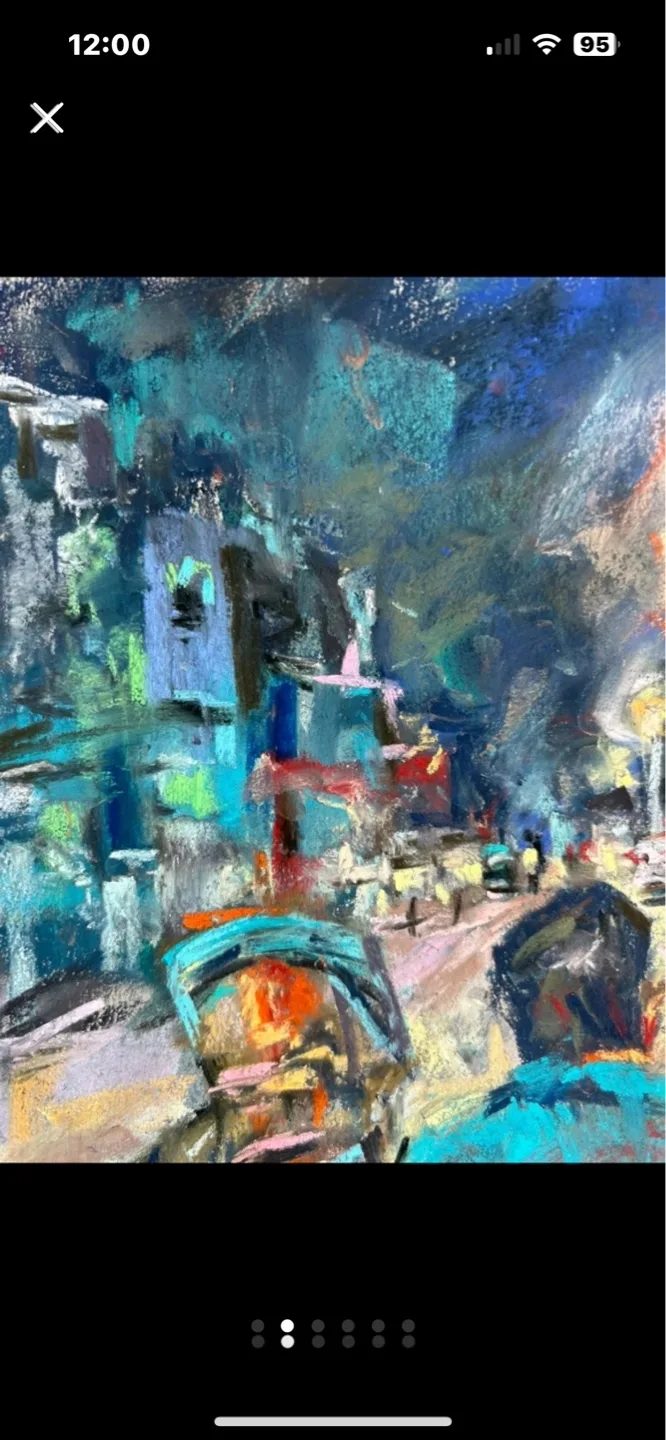 “Night Rider” Original Pastel Painting image indicator(2)