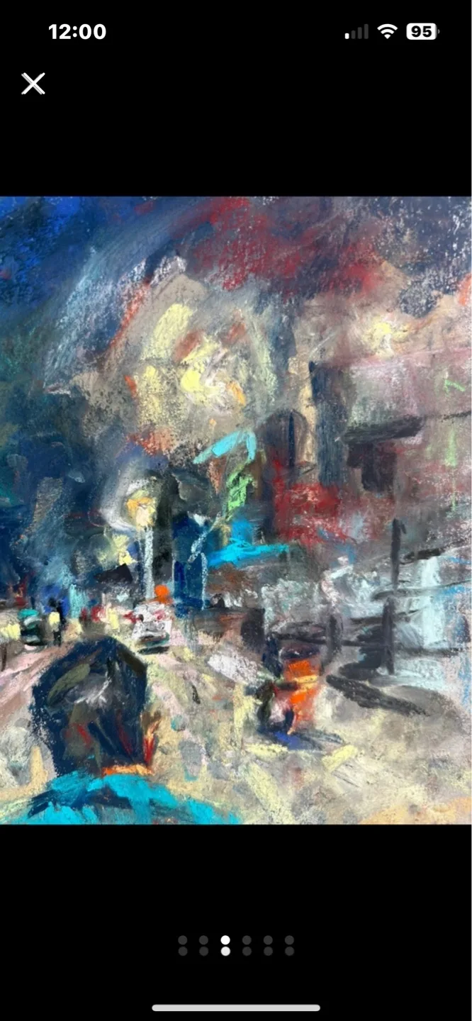 “Night Rider” Original Pastel Painting image indicator(3)