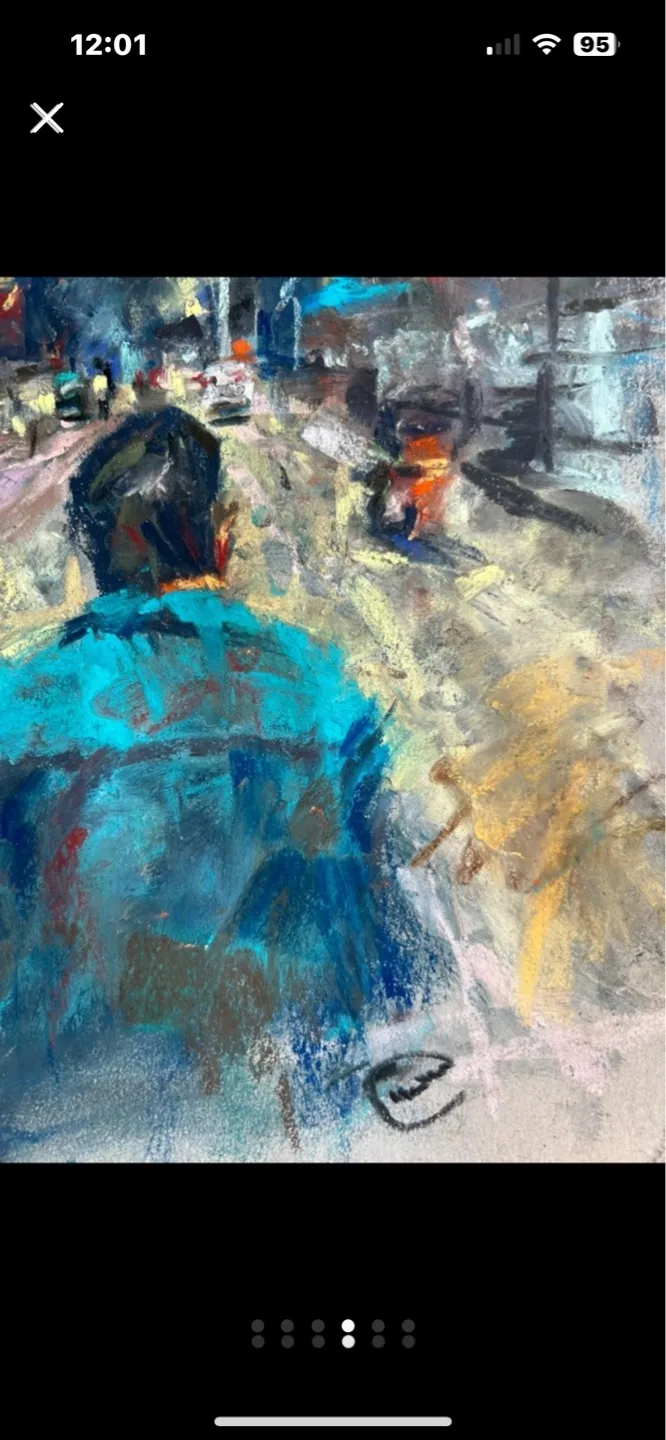 “Night Rider” Original Pastel Painting image indicator(4)