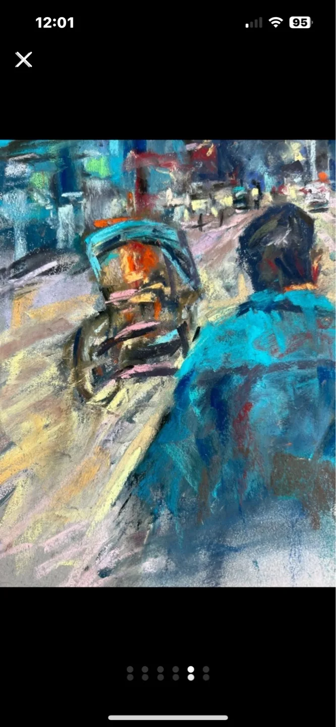 “Night Rider” Original Pastel Painting image indicator(5)