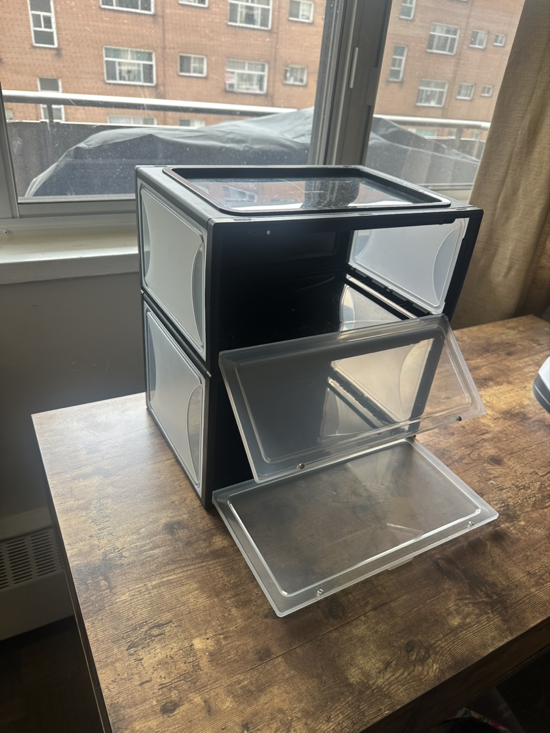 Stackable Clear Shoe Boxes - photo 3