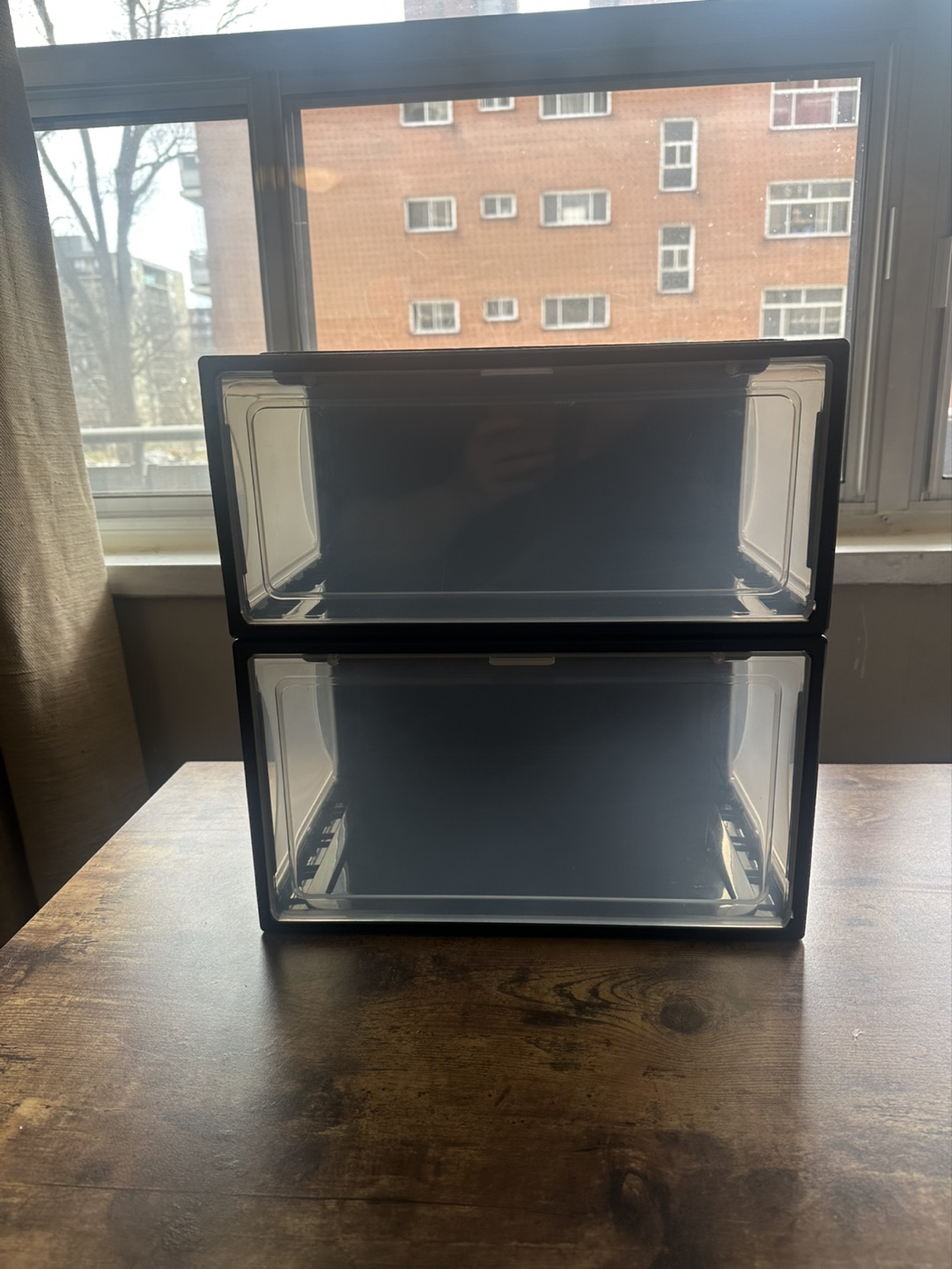 Stackable Clear Shoe Boxes - photo 2