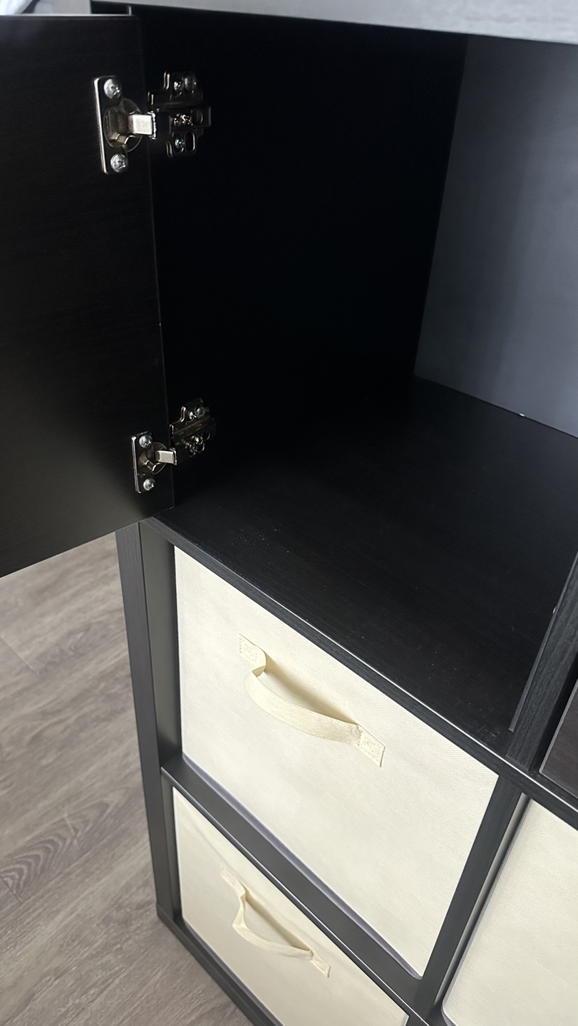 IKEA KALLAX 16 Cube Shelving Unit - Black-Brown - photo 4