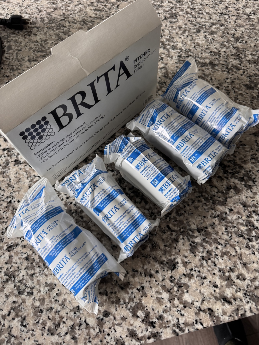 5 BRITA water filters (NEW)