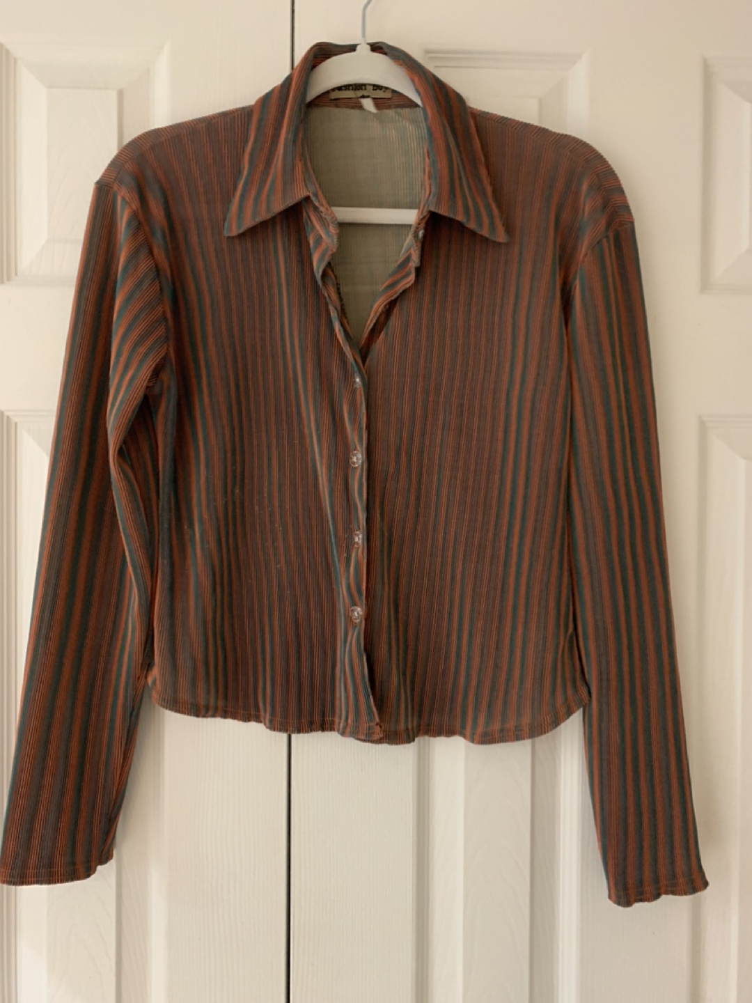 Vintage Striped Button Down Shirt