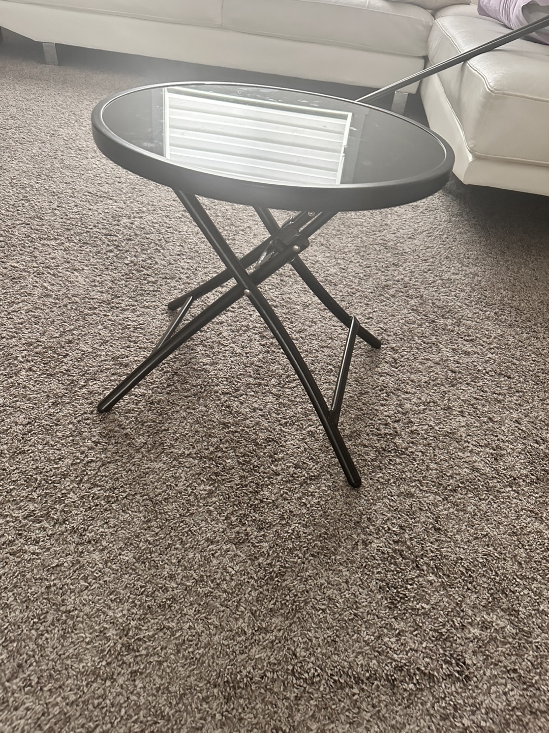 Black Foldable Side Table