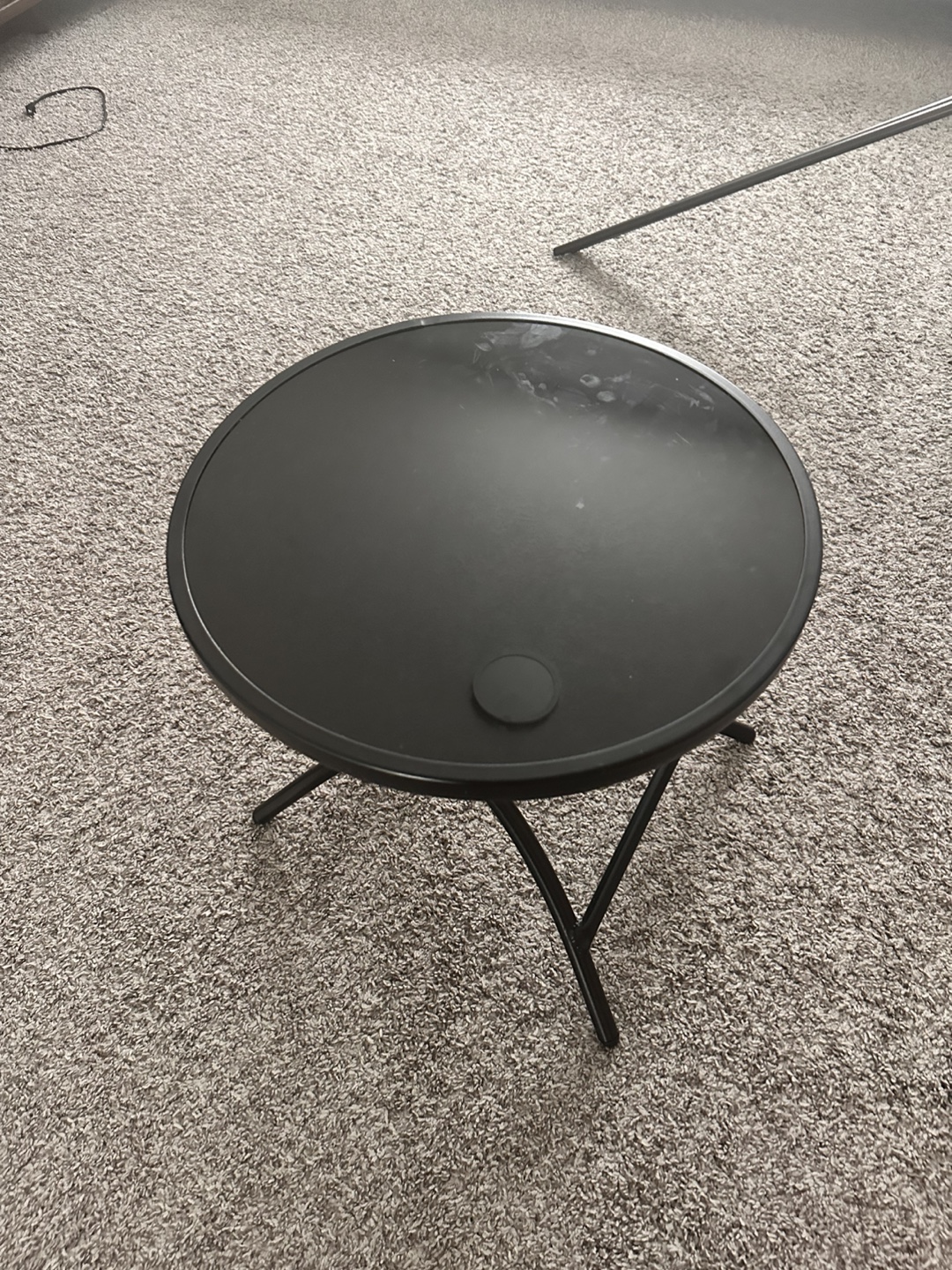 Black Foldable Side Table - photo 2