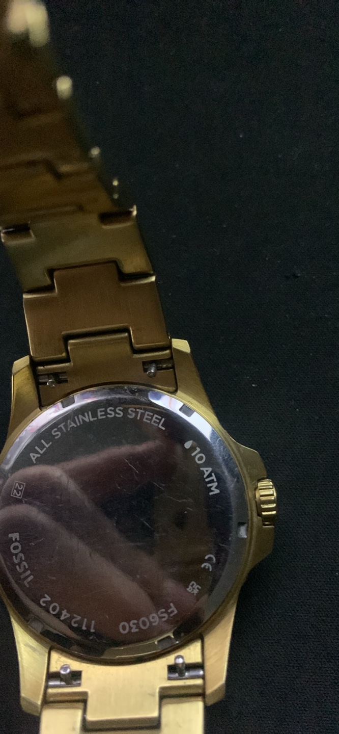 Fossil Men's Green Dial Gold-Tone Stainless Steel Watch - photo 3