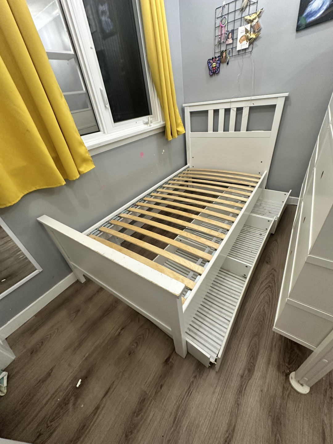 HEMNES Twin Bed Frame with 2 Drawers - photo 2