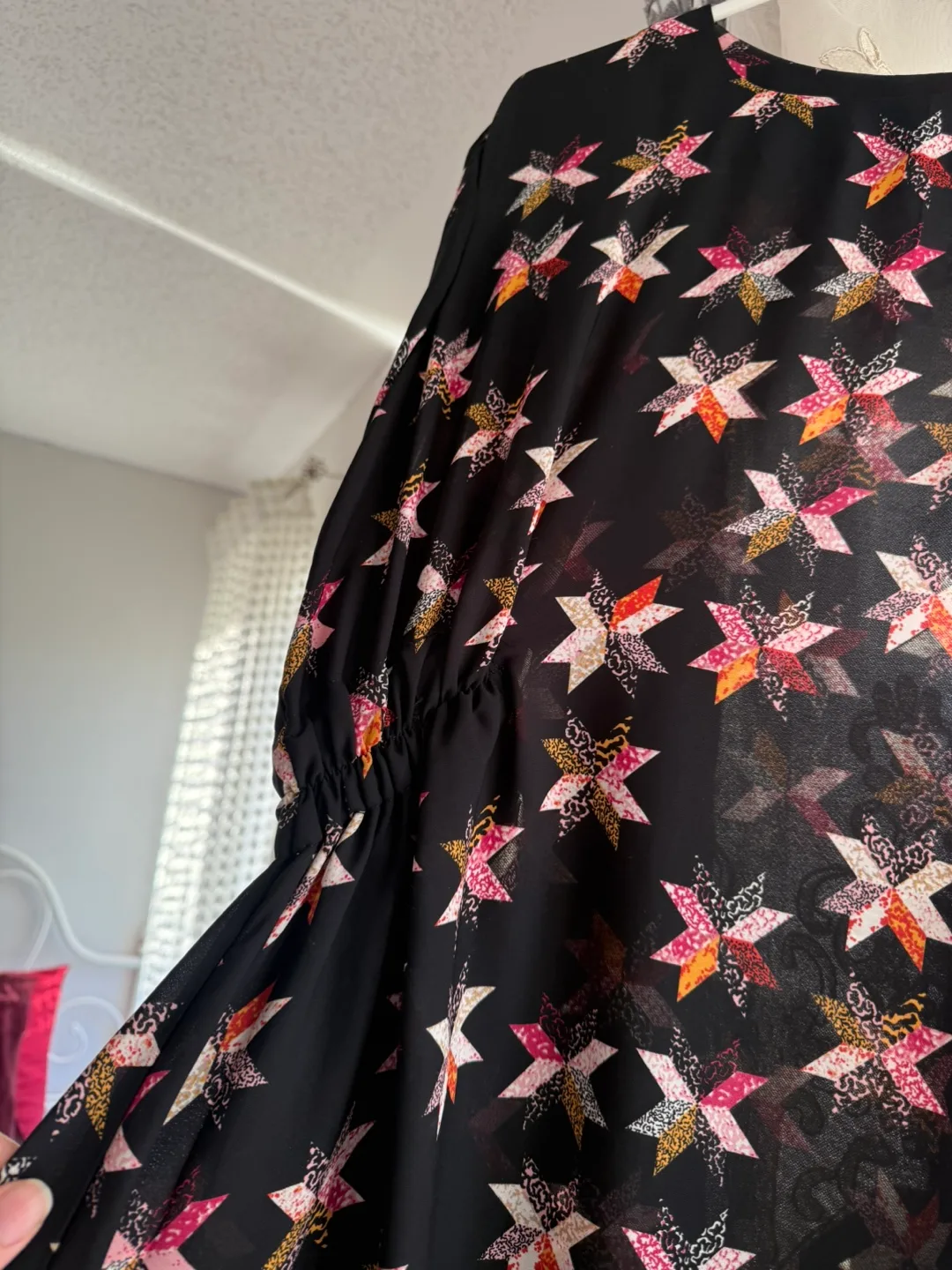 Gorgeous Star Print Midi Dress image indicator(2)