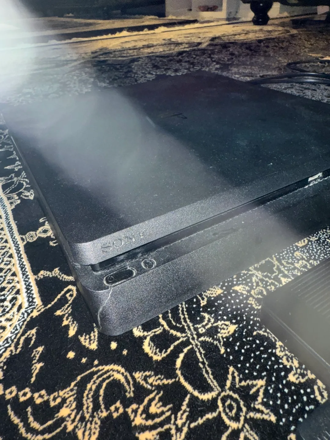 PS4 Slim Console with Gold Controller and External Hard Drive image indicator(4)