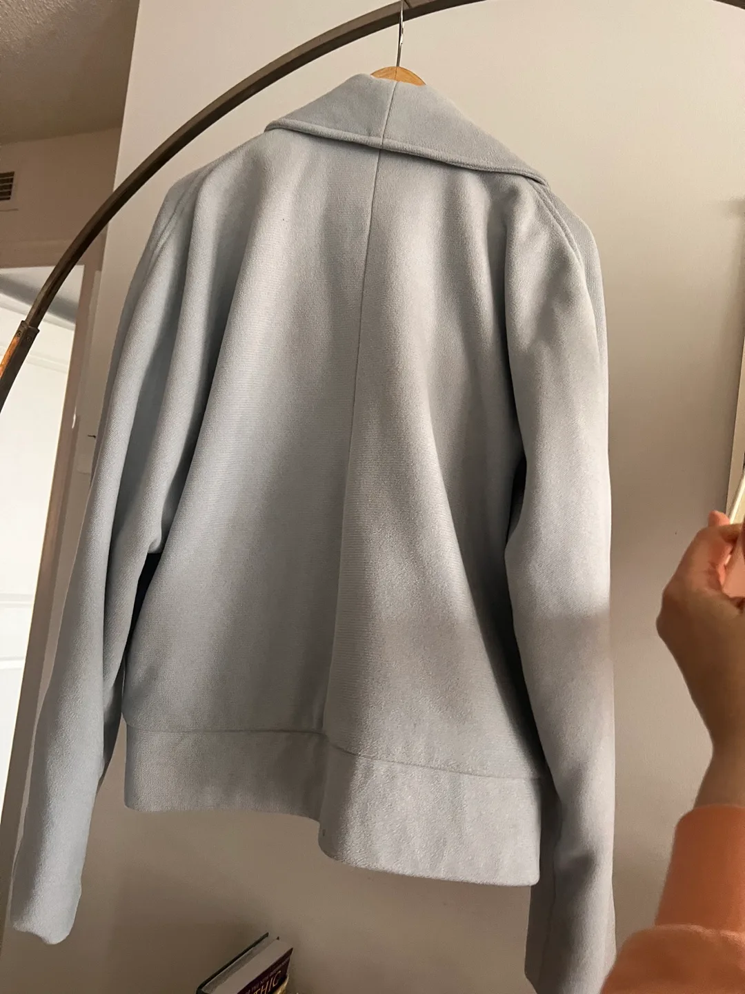 Vaute Couture vegan short kimono Bomono Gray Luxe image indicator(2)