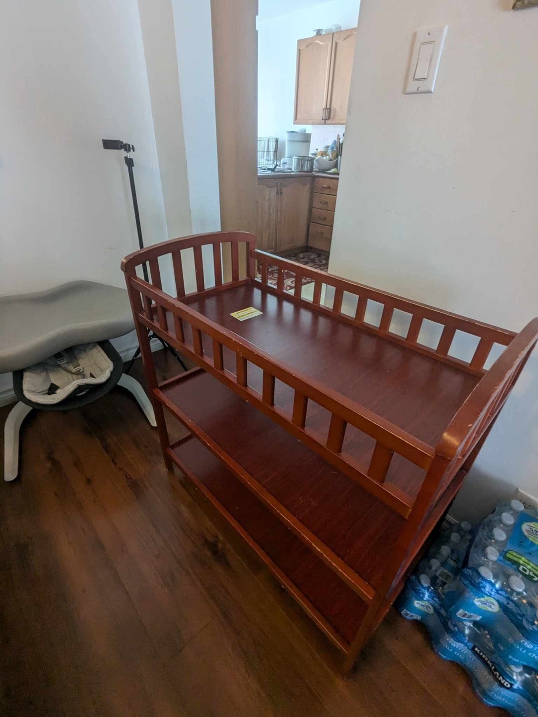 Used Baby Changing Table with Two Shelves - photo 2