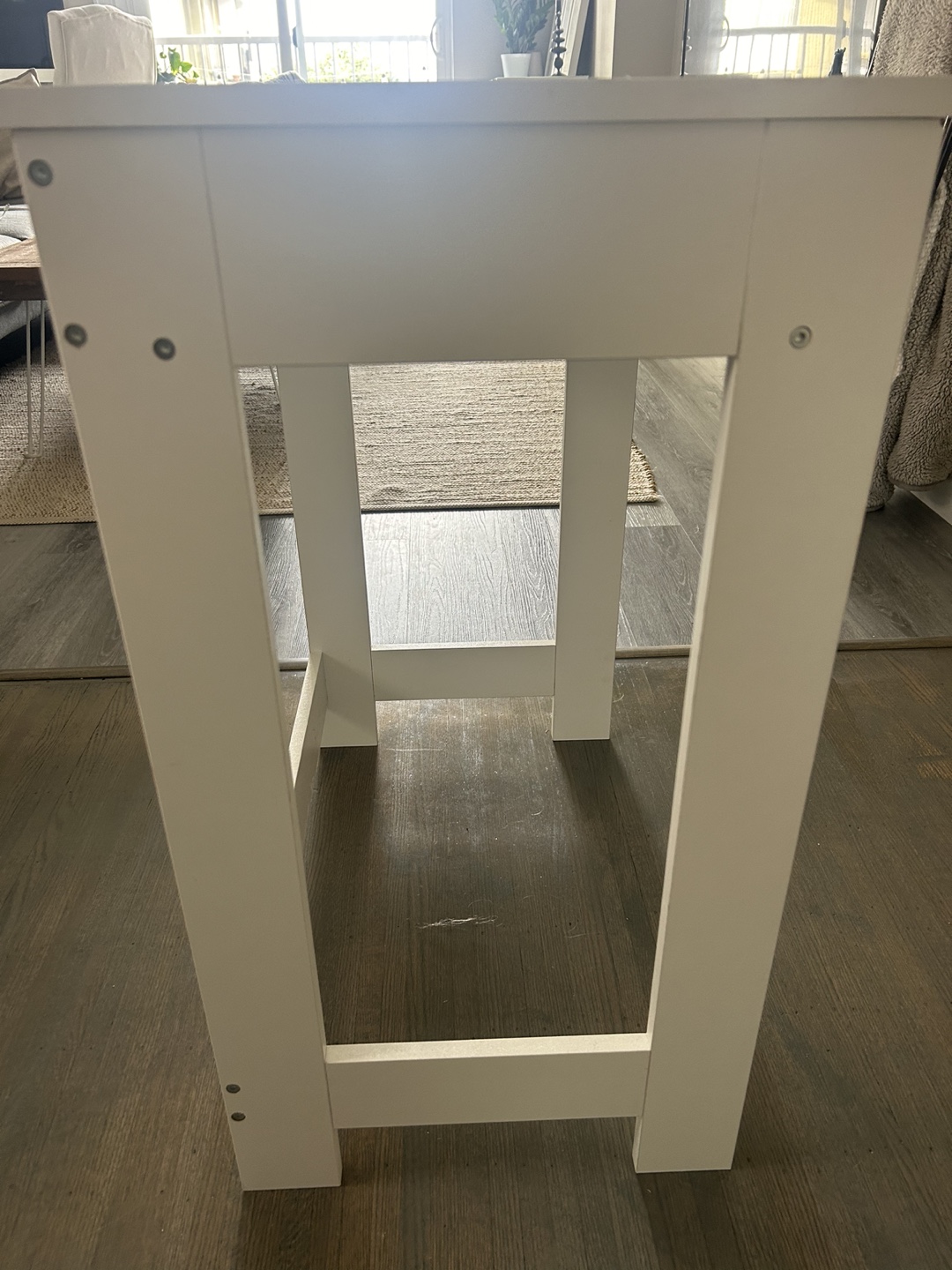White Small Study Desk Workstation - photo 5
