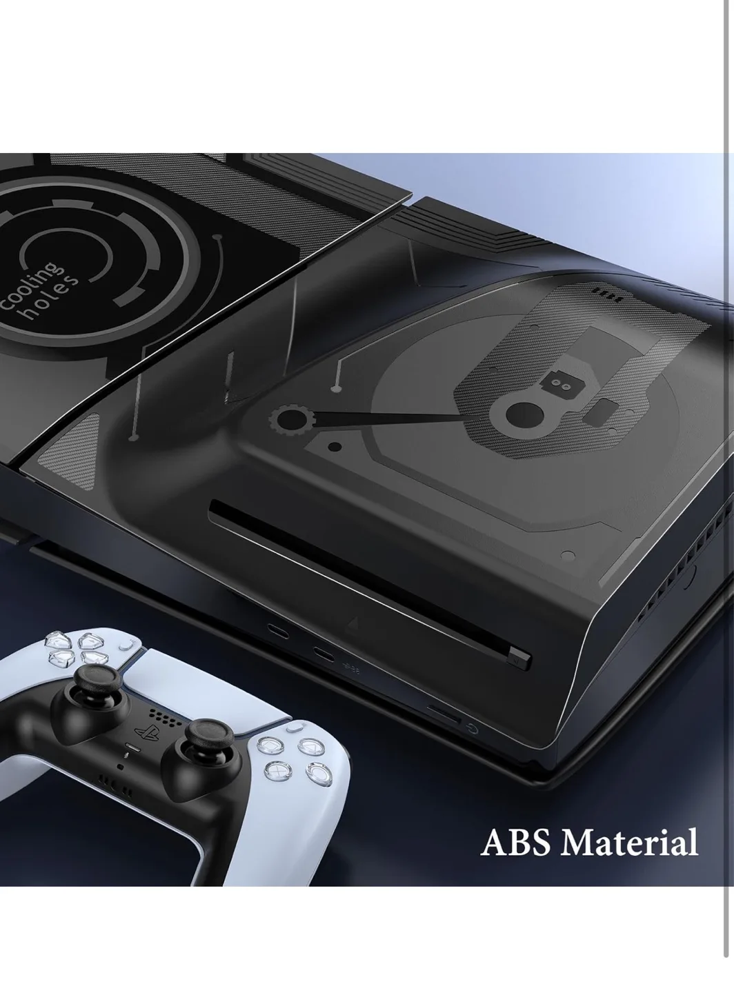PS5 Slim Console Panel Cover - Black image indicator(5)