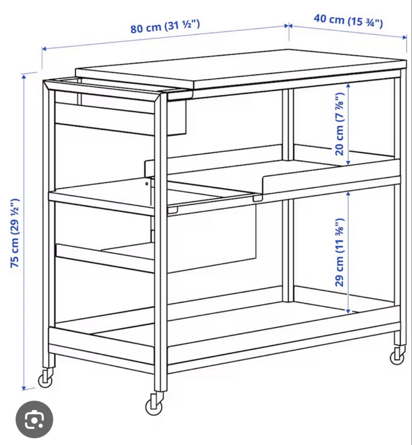 Utility cart with storage IKEA - photo 2