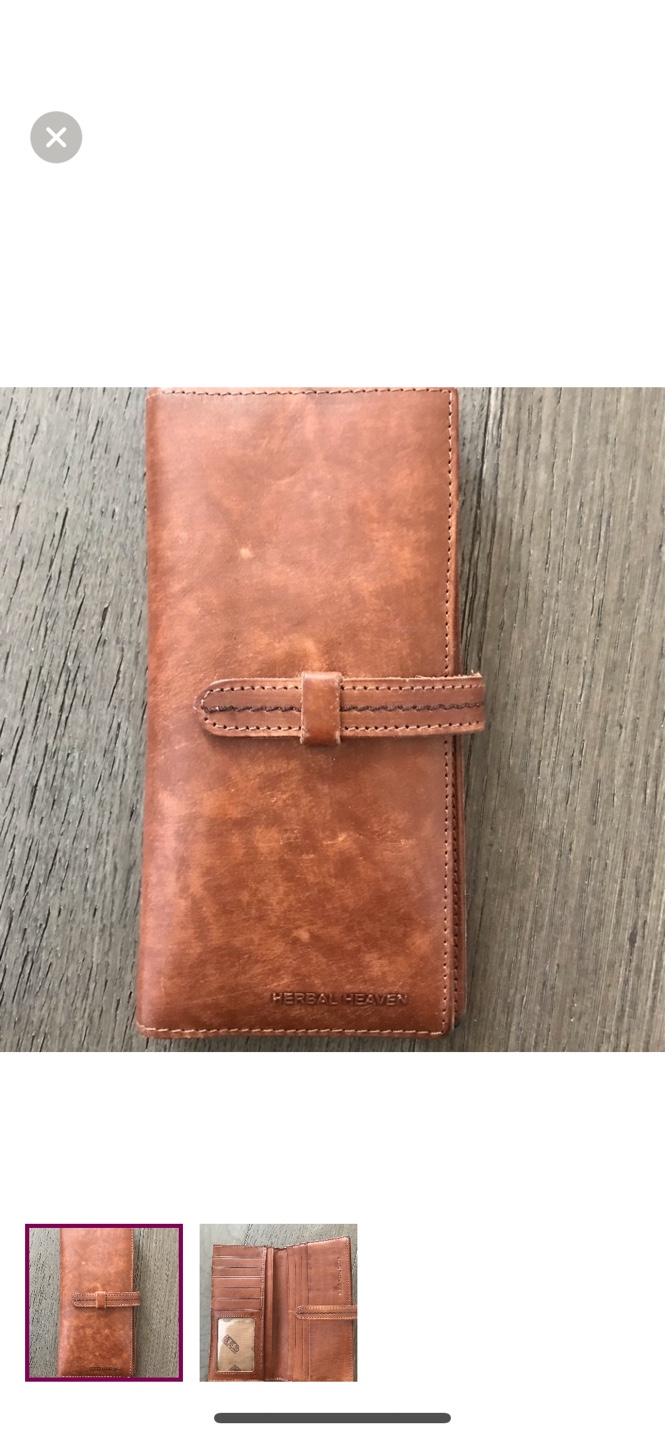 Brown Leather Wallet by Herbert Heaven