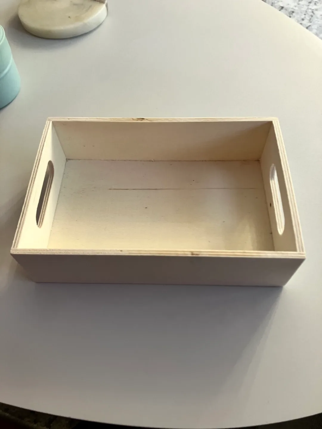 Small Wooden Tray with Handles image indicator(2)