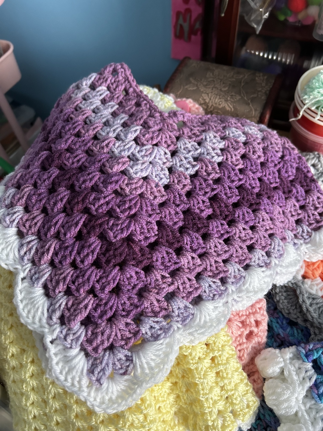 Handmade Crochet Baby Poncho