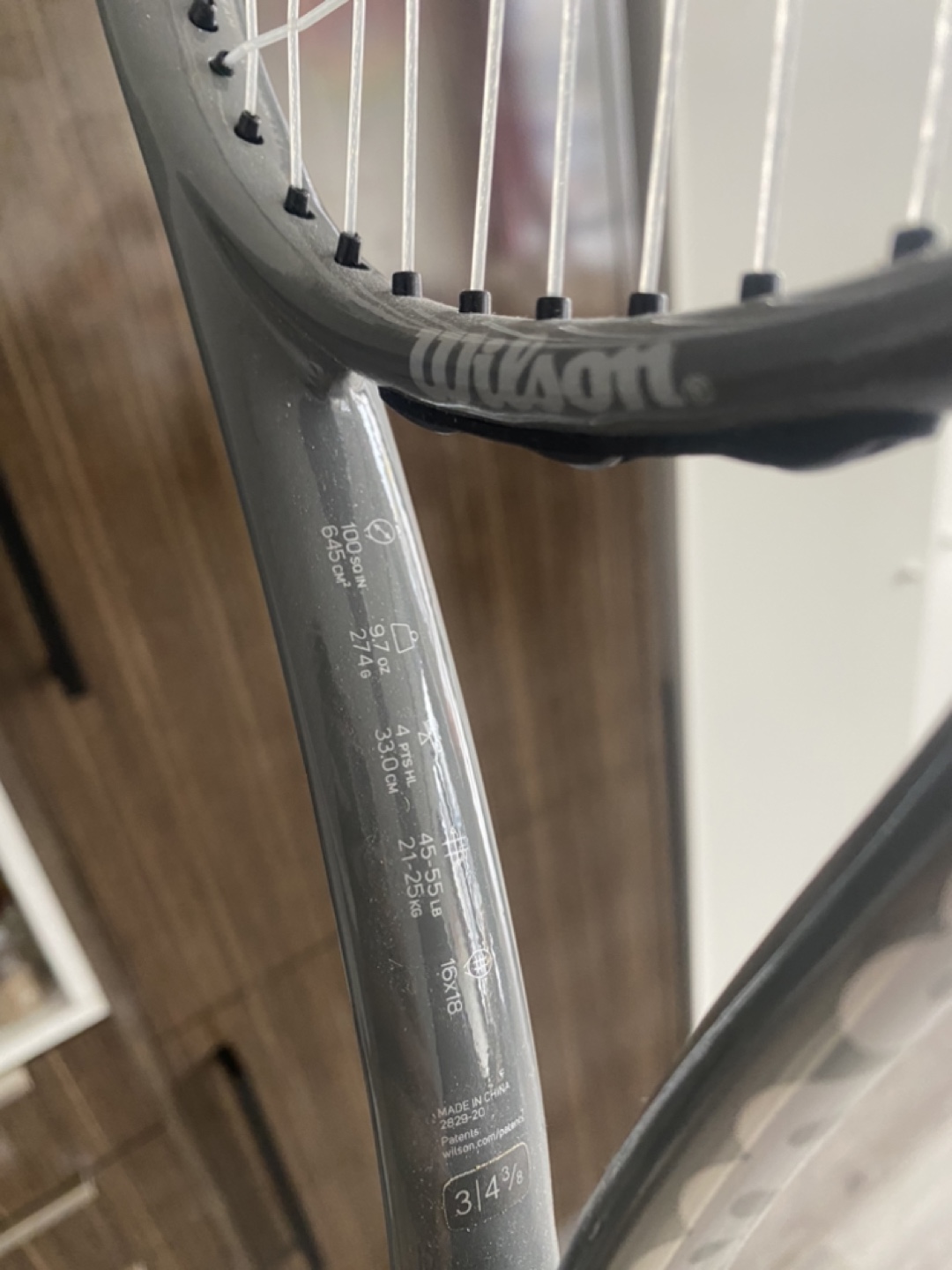 Wilson Pro Staff 100 Tennis Racquet - photo 2