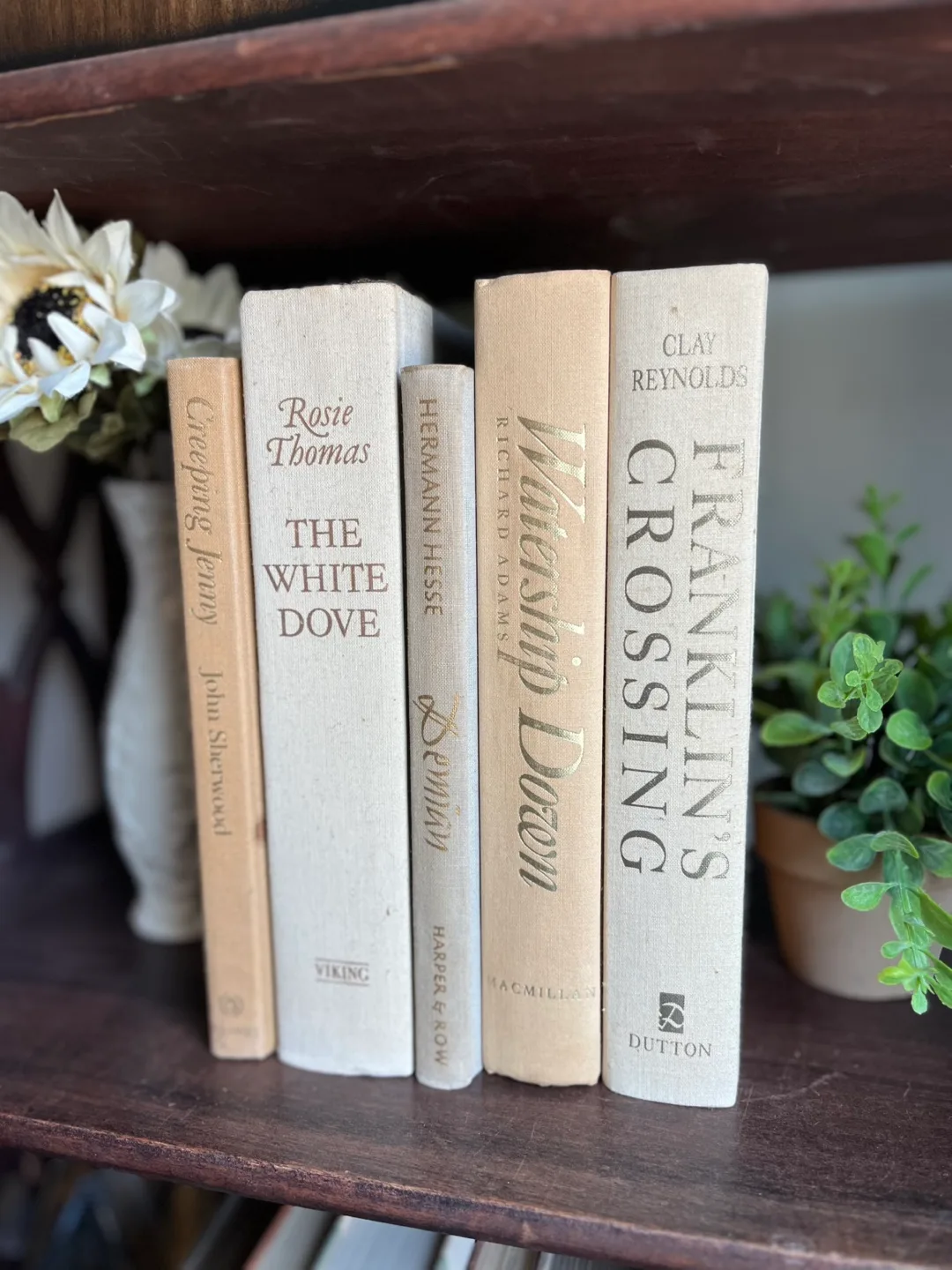 Set of 5 Decorative Books - Neutral Beige thumbnail