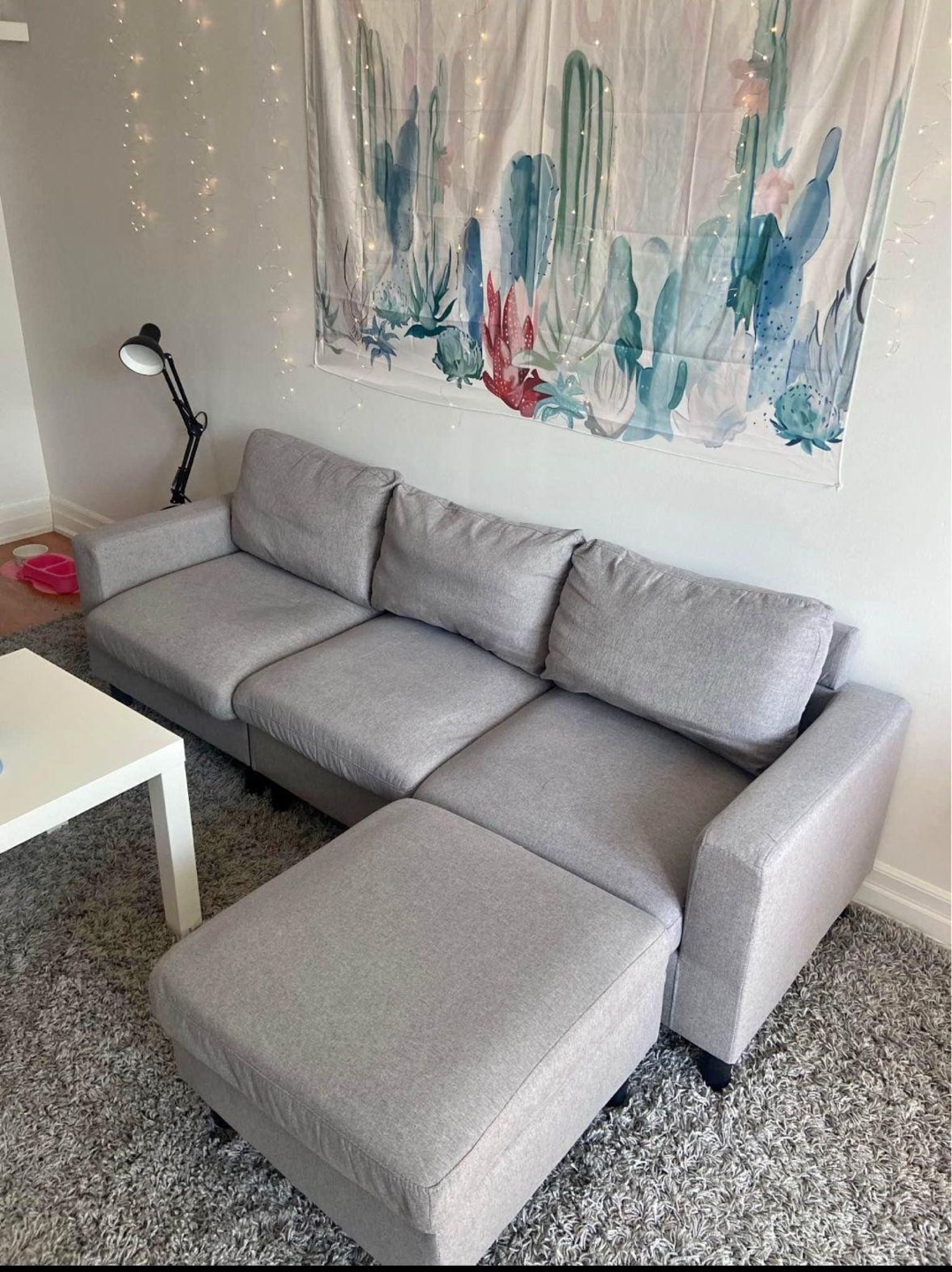 Grey Sectional 3 Seater Couch