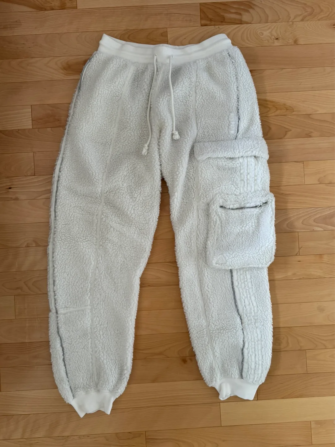 IVY PARK x Adidas White Sherpa Joggers thumbnail
