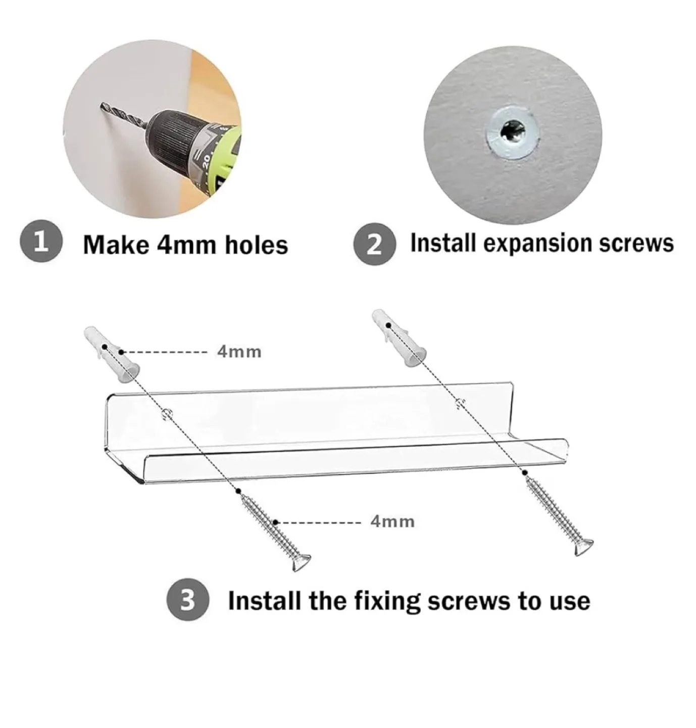 Acrylic shelves x 6 image indicator(5)
