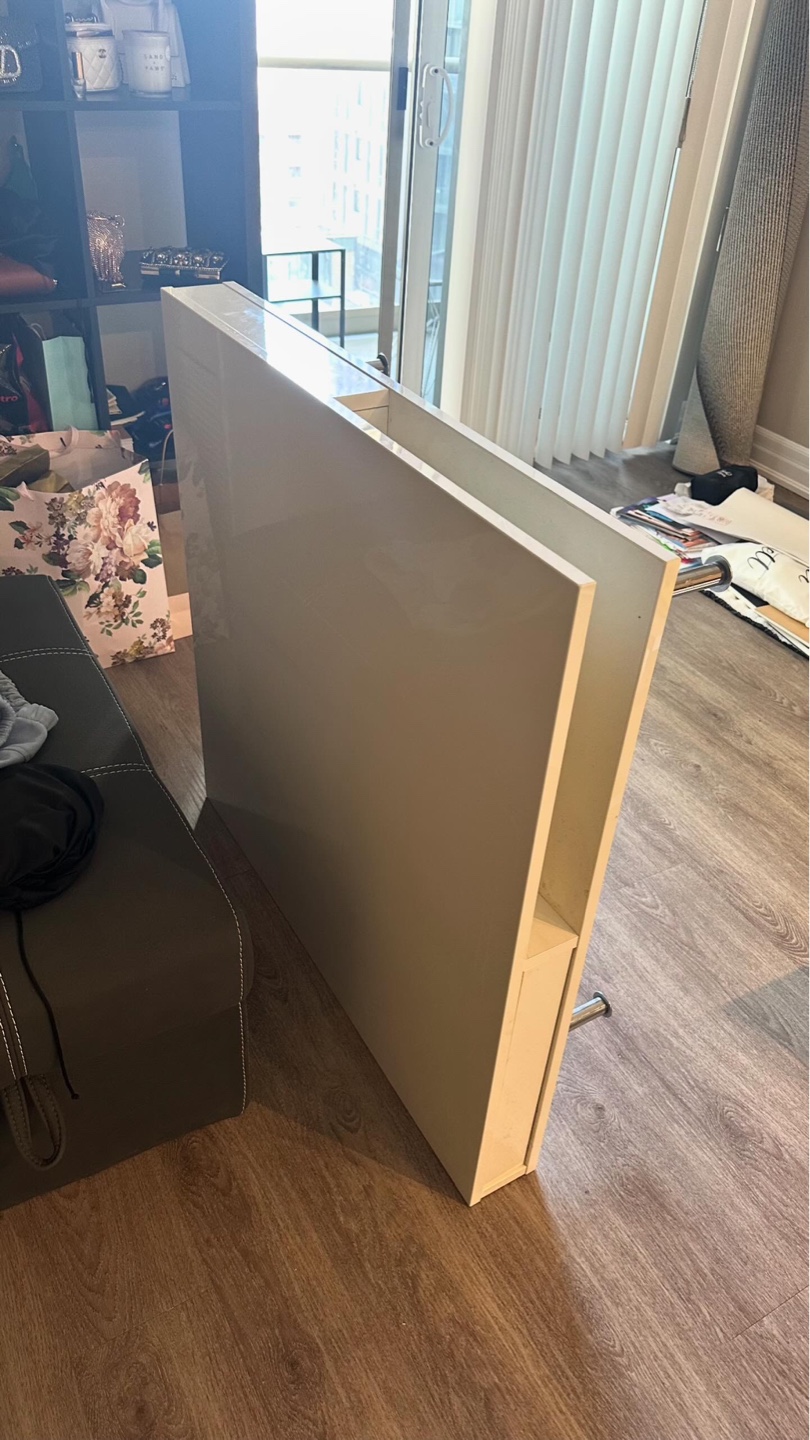 White Lift-Top Coffee Table with Storage
