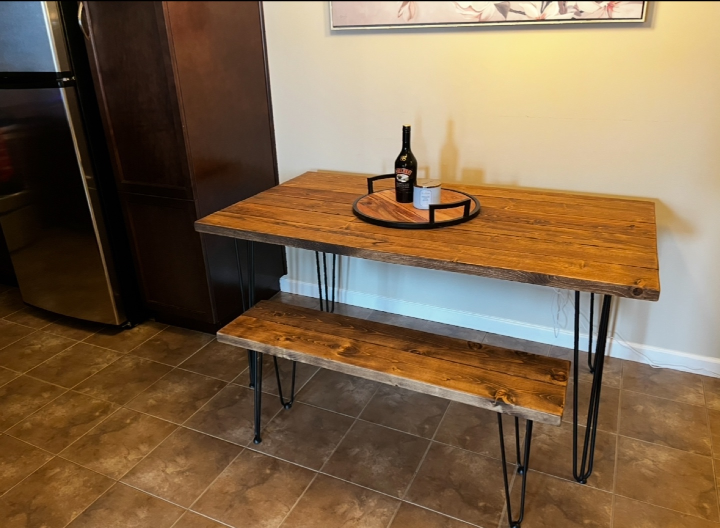 Table and Bench Set
