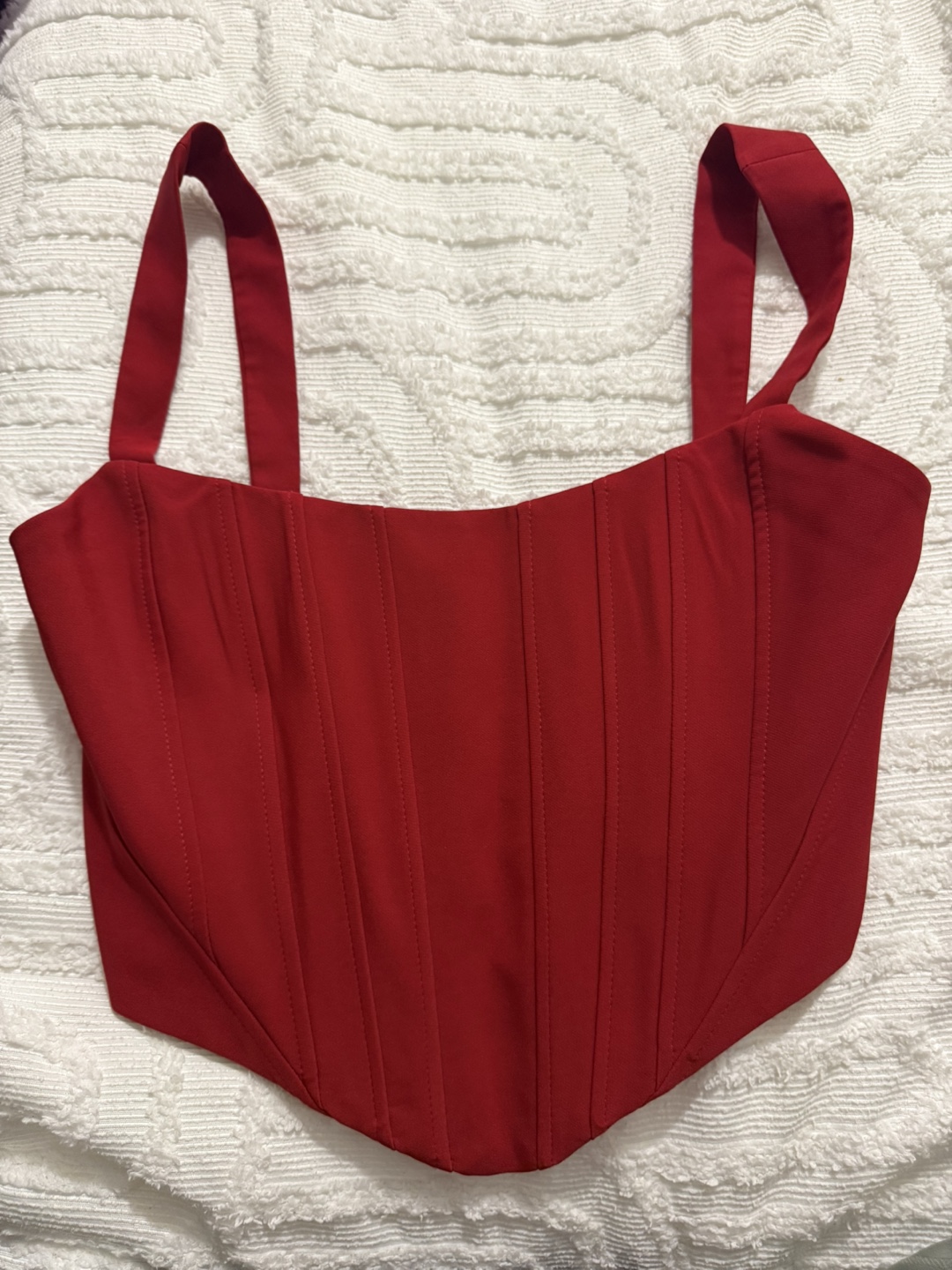 Dynamite Red Corset Top