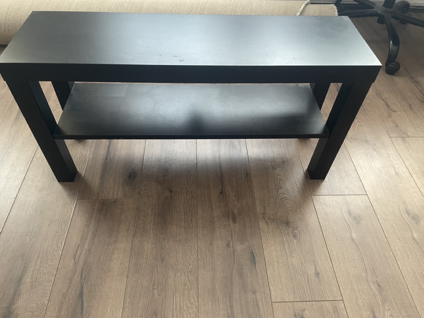 Black TV Stand with Shelf - photo 2