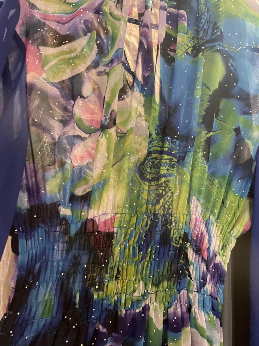 Stunning Floral Maxi Dress with Sheer Sleeves - photo 3