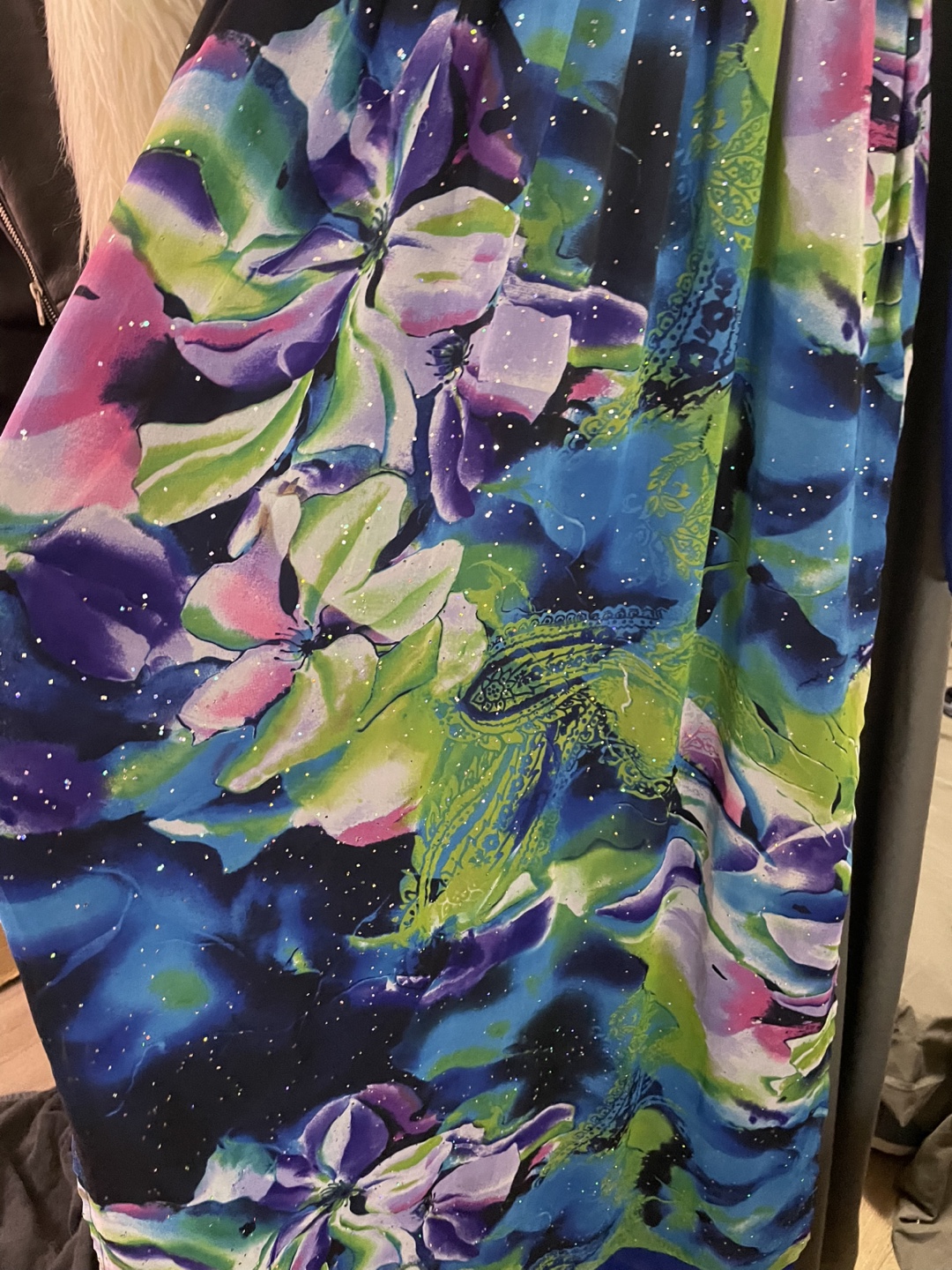 Stunning Floral Maxi Dress with Sheer Sleeves - photo 4