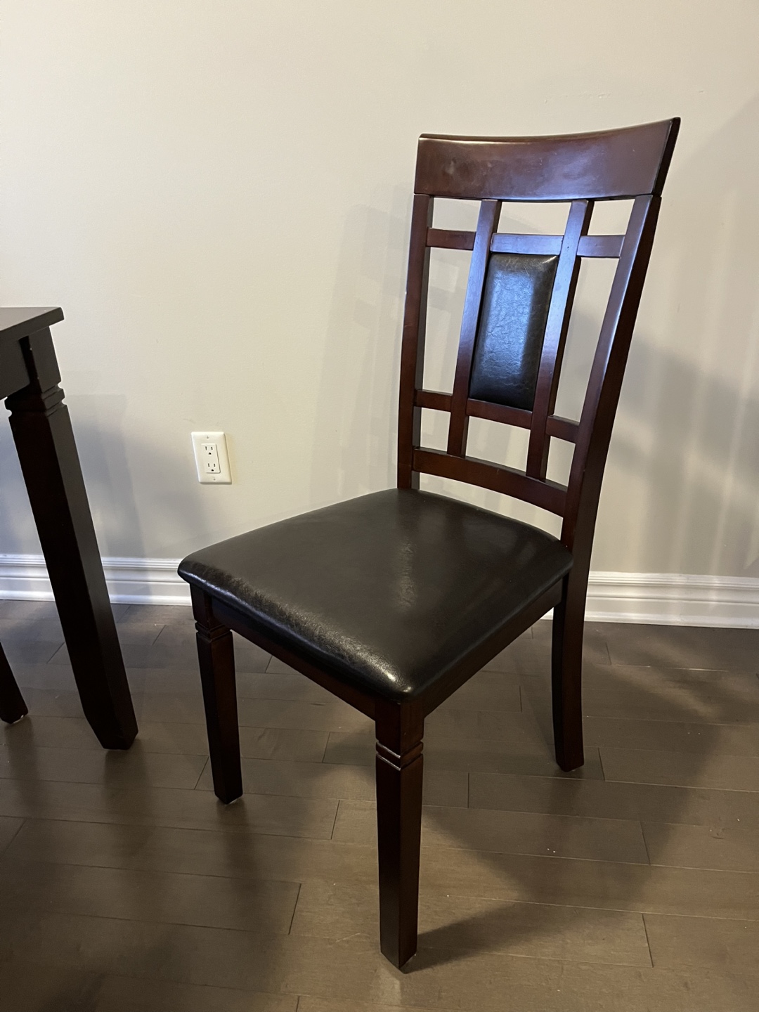 7-Piece Dining Set - Solid Wood Table & Chairs - photo 4