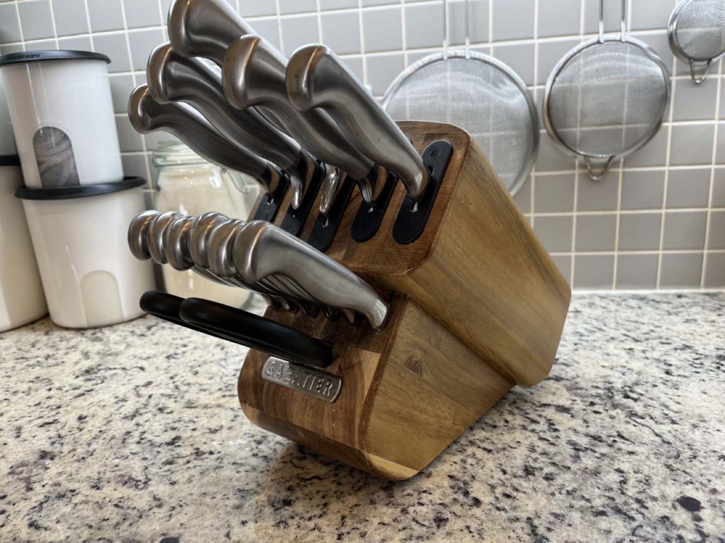 12 piece Sabatier Knife Set + knife block