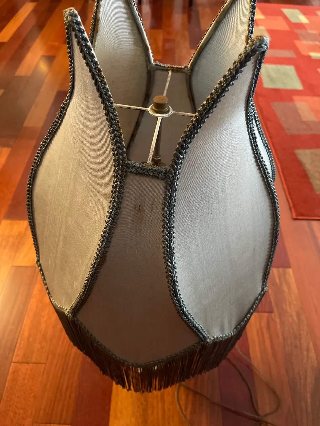 Vintage Table Lamp Brass Base💚 image indicator(4)