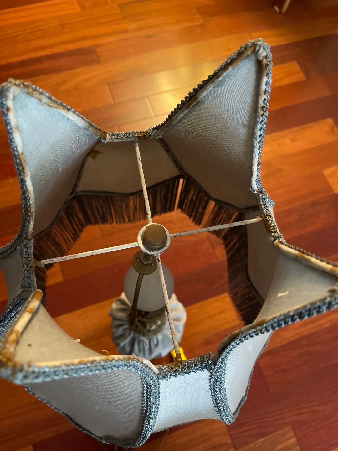 Vintage Table Lamp Brass Base💚 image indicator(3)